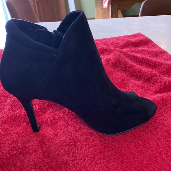 Charming Charlie black peep toe booties - Picture 6 of 10